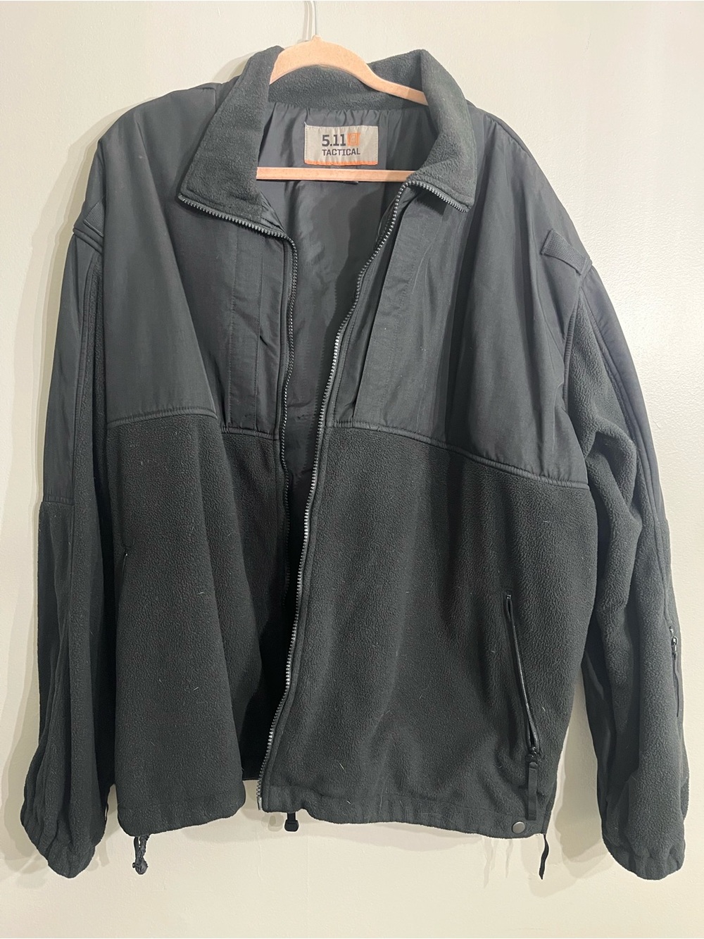 5.11 Tactical Black Two-Texture Fleece Jacket